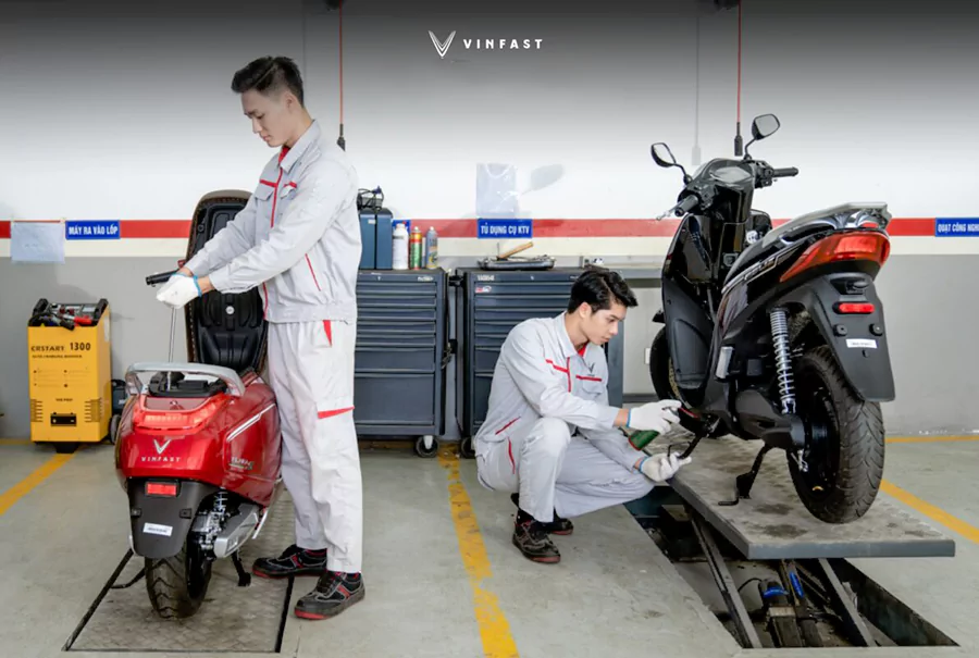 Xuong Dich Vu Xe May Dien Vinfast Ha Noi